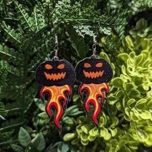 Halloween Earrings 3/$10 - 🎃Jack-O’-Flames🔥
